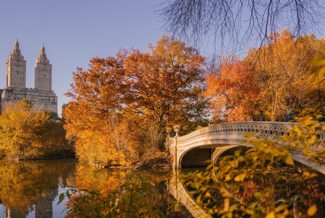 Best time to visit New York City in fall with Central Park